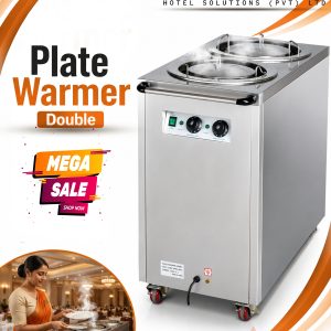 plate warmer double head electric