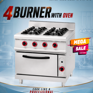 4 burner with oven